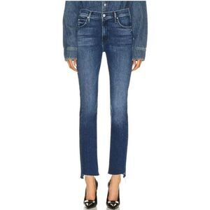 Mother Mid Rise Dazzler Ankle Jean Distressed Frayed Step Hem Style 10816-104